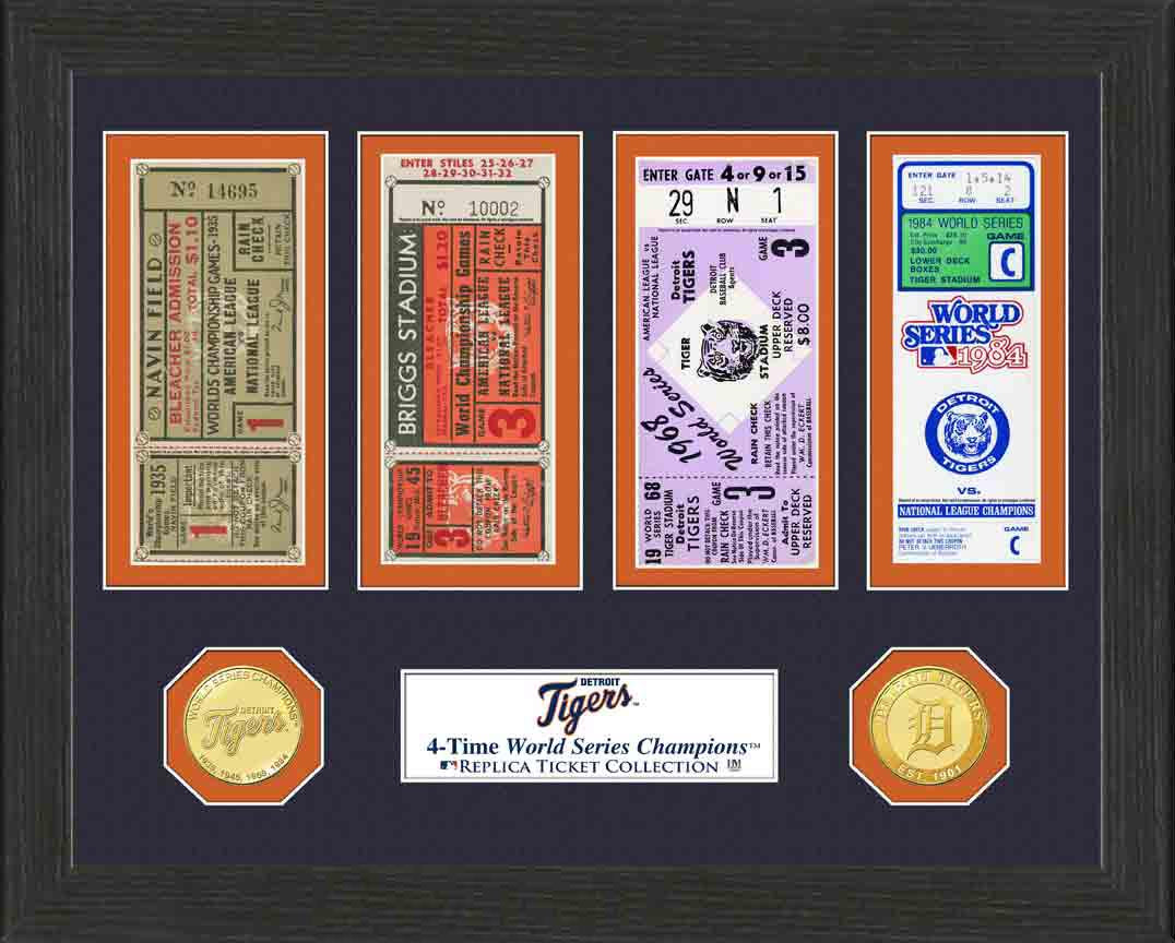 Detroit Tigers World Series Ticket Collection - Sports Collectibles, Sports Memorabilia, Sports Fan Shop, Sports Gifts