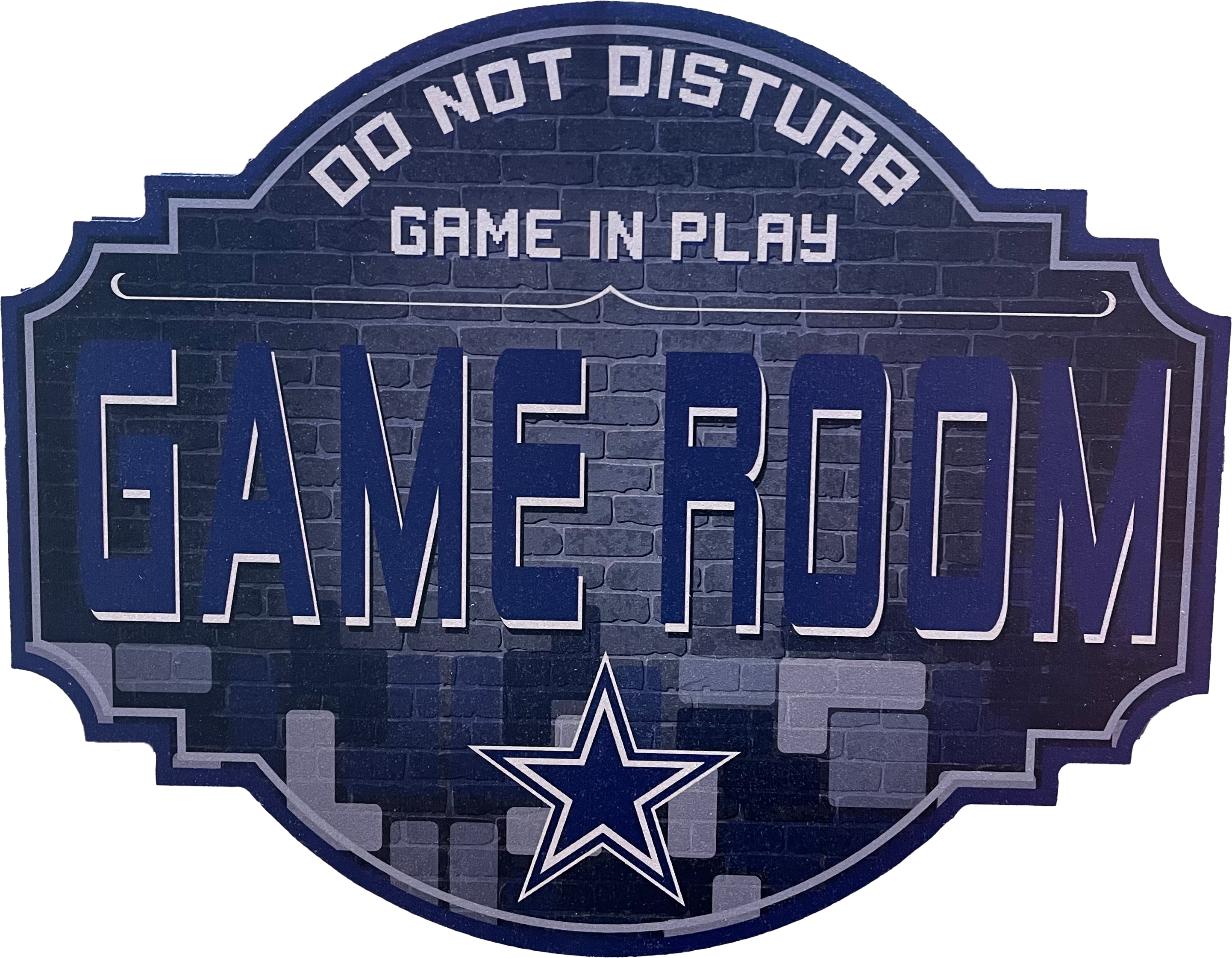 Dallas Cowboys 12" Game Room Wood Sign - Sports Collectibles, Sports Memorabilia, Sports Fan Shop, Sports Gifts