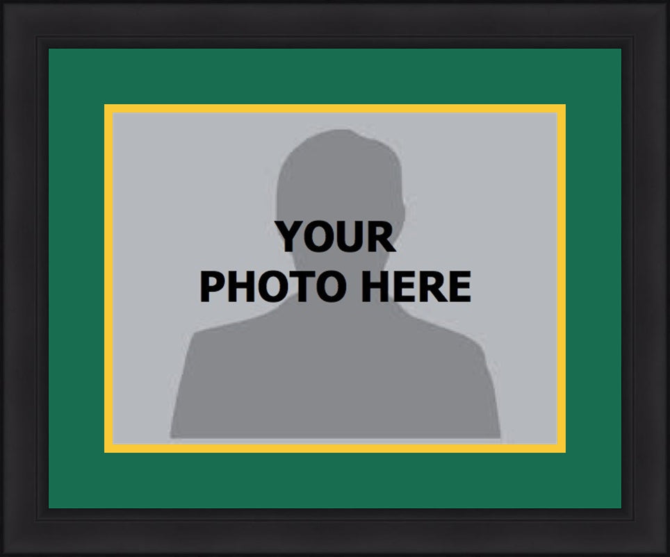 NHL Hockey Photo Picture Frame Kit - Dallas Stars (Green Matting, Yellow Trim) - Sports Collectibles, Sports Memorabilia, Sports Fan Shop, Sports Gifts
