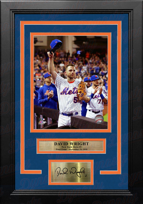 David Wright Final Game New York Mets 8" x 10" Framed Baseball Photo with Engraved Autograph - Sports Collectibles, Sports Memorabilia, Sports Fan Shop, Sports Gifts
