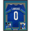 Framed Autographed/Signed DeMarcus Lawrence 35x39 Seattle Blue Retro Football Jersey Beckett BAS COA