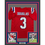 Framed Autographed/Signed DeMario Douglas 35x39 New England Red Football Jersey Beckett BAS COA