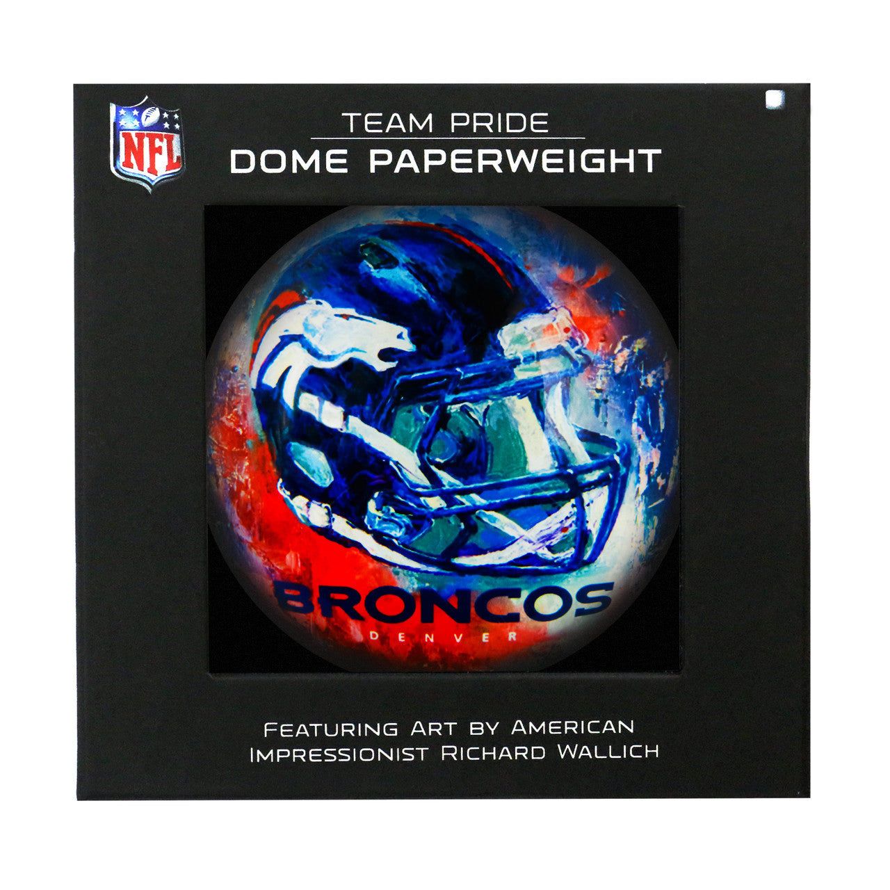 Denver Broncos Paperweight Domed - Sports Collectibles, Sports Memorabilia, Sports Fan Shop, Sports Gifts