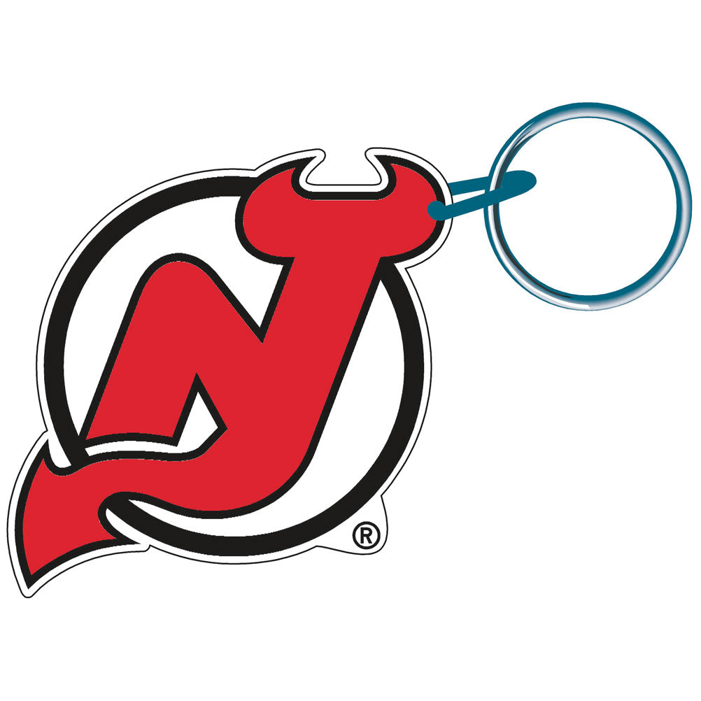New Jersey Devils Acrylic Logo Keychain - Sports Collectibles, Sports Memorabilia, Sports Fan Shop, Sports Gifts