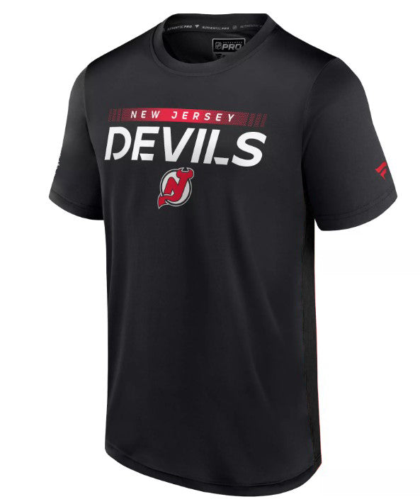 New Jersey Devils Rink Authentic Pro Black T-Shirt - Sports Collectibles, Sports Memorabilia, Sports Fan Shop, Sports Gifts