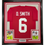 Framed Autographed/Signed Devonta Smith 35x39 Alabama Red College Football Jersey Beckett BAS COA