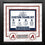 MLB Baseball Photo Picture Frame Kit - Arizona Diamondbacks (Brick Red Matting, White Trim)