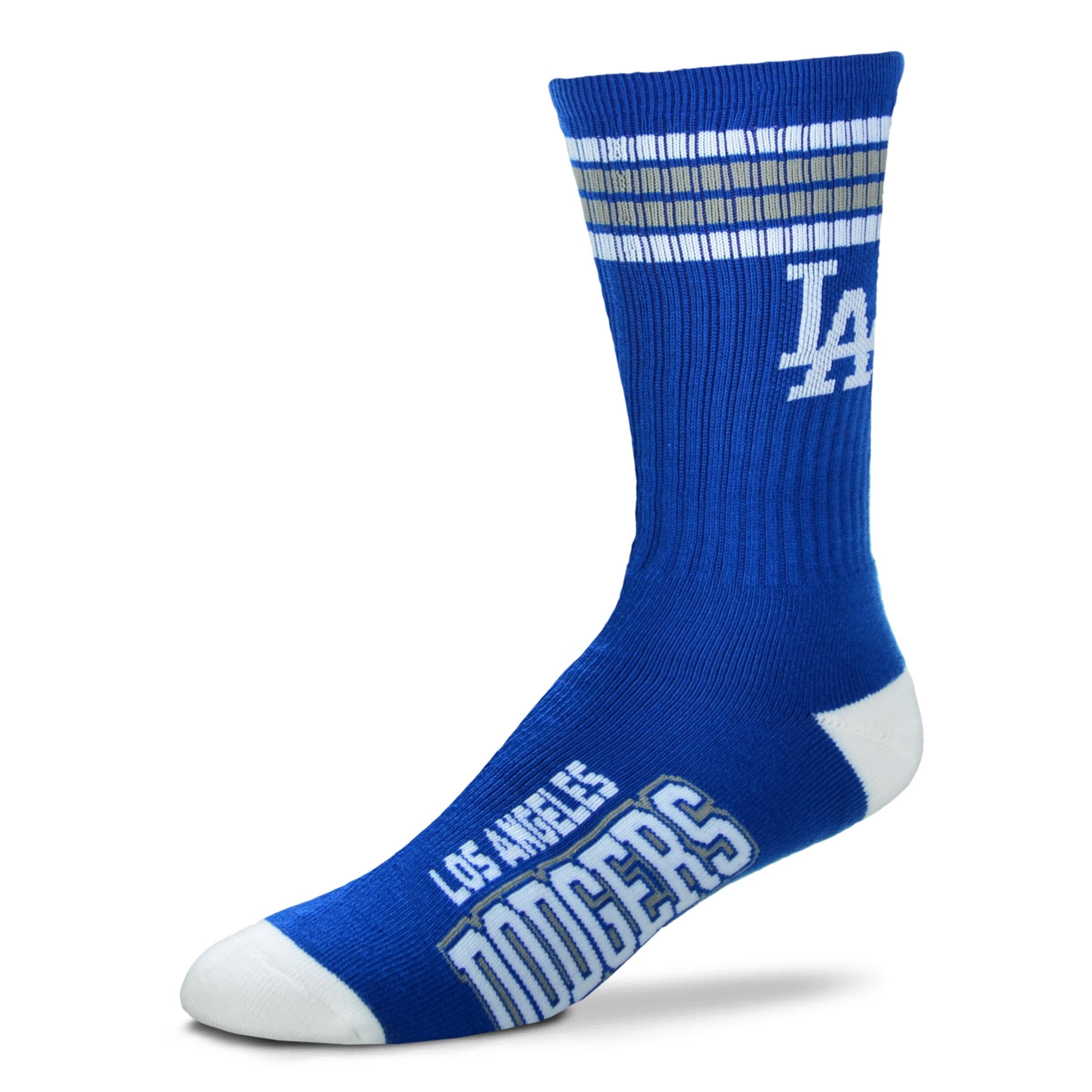 Los Angeles Dodgers Men's 4 Stripe Deuce Socks - Sports Collectibles, Sports Memorabilia, Sports Fan Shop, Sports Gifts