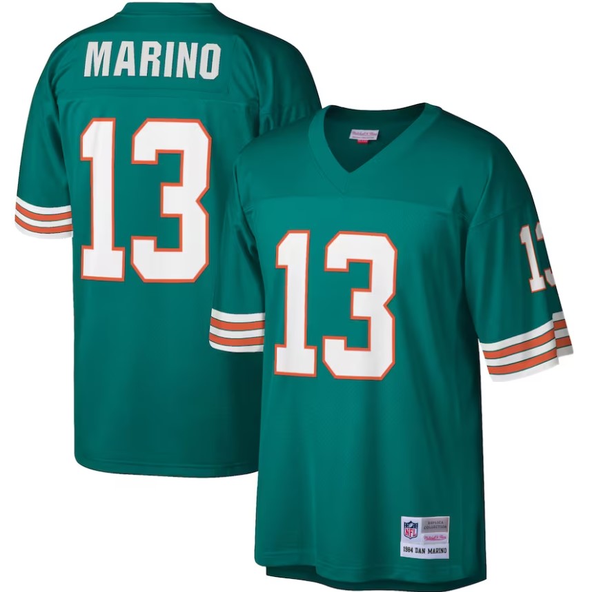 Dan Marino Miami Dolphins Mitchell & Ness 1984 Legacy Jersey - Sports Collectibles, Sports Memorabilia, Sports Fan Shop, Sports Gifts