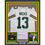 Framed Autographed/Signed Dontayvion Wicks 35x39 Green Bay White Football Jersey JSA COA