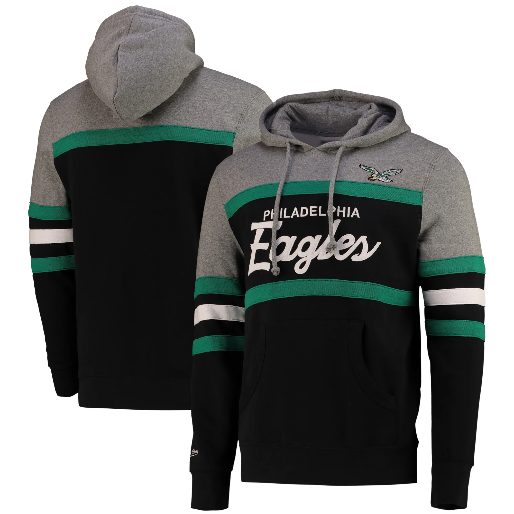 Philadelphia Eagles Mitchell & Ness Head Coach Hoodie - Sports Collectibles, Sports Memorabilia, Sports Fan Shop, Sports Gifts