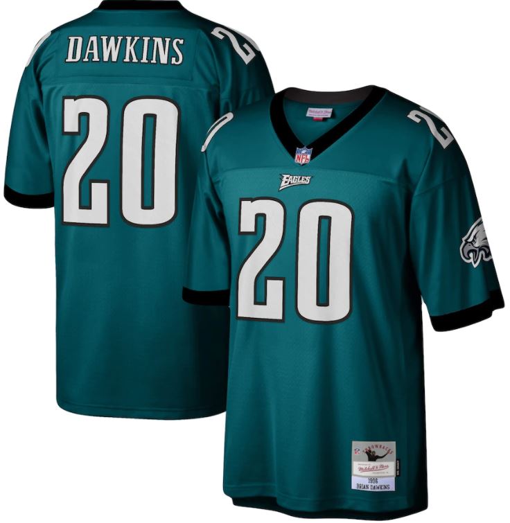 Brian Dawkins Philadelphia Eagles Mitchell & Ness 1996 Legacy Jersey - Sports Collectibles, Sports Memorabilia, Sports Fan Shop, Sports Gifts