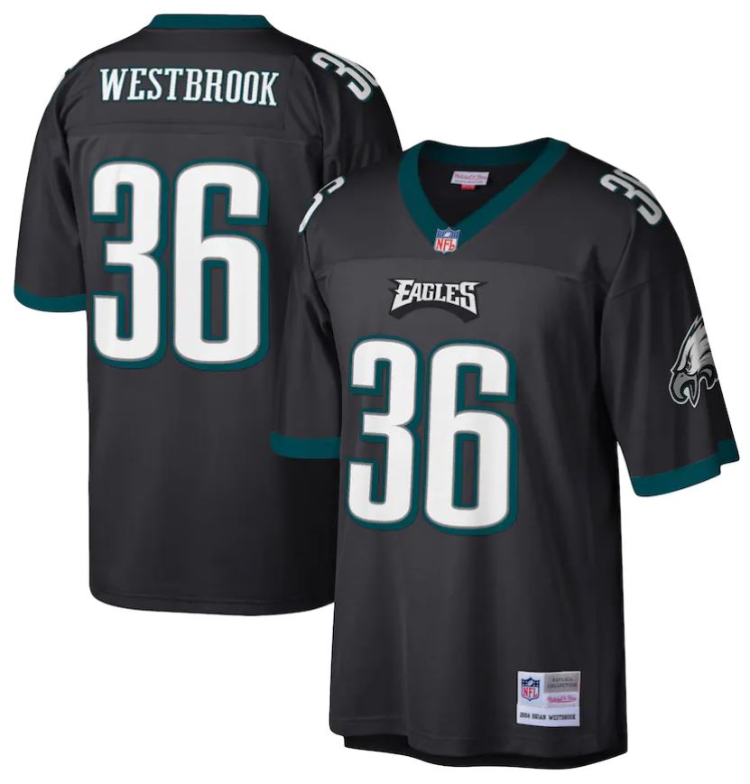Brian Westbrook Philadelphia Eagles Mitchell & Ness 2004 Legacy Jersey - Sports Collectibles, Sports Memorabilia, Sports Fan Shop, Sports Gifts