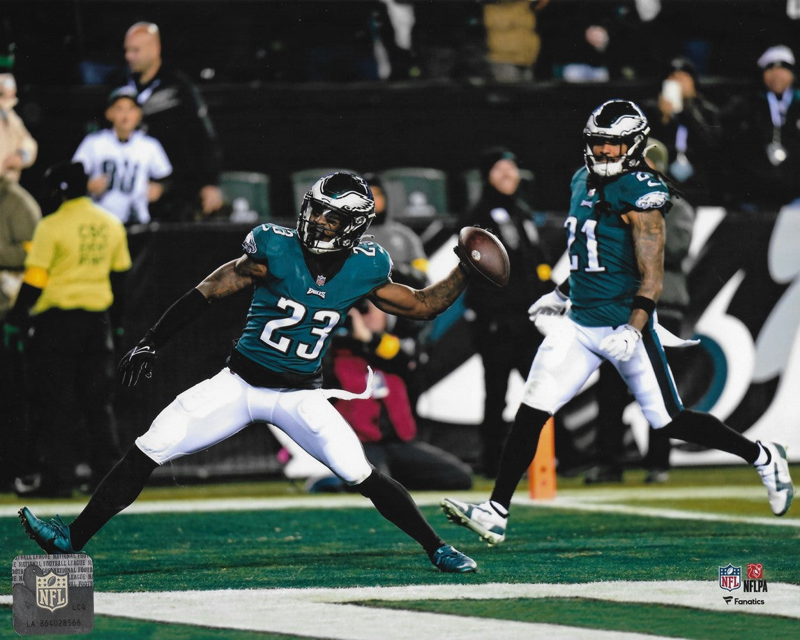 C. J. Gardner-Johnson Touchdown Spike Philadelphia Eagles Football Photo - Sports Collectibles, Sports Memorabilia, Sports Fan Shop, Sports Gifts
