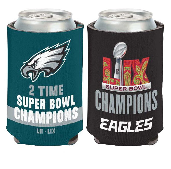 Philadelphia Eagles Super Bowl LIX Champions 2-Sided Can Cooler - Sports Collectibles, Sports Memorabilia, Sports Fan Shop, Sports Gifts