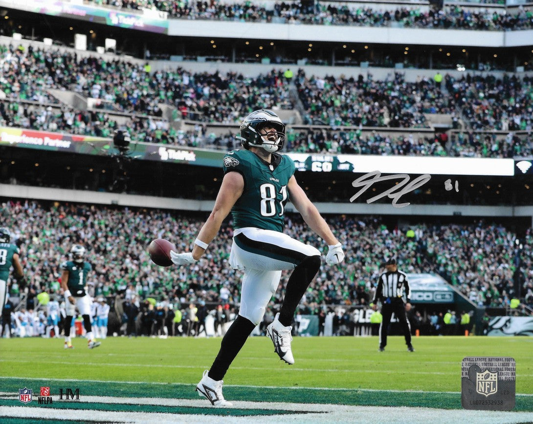 Grant Calcaterra First Touchdown Philadelphia Eagles Autographed 11" x 14" Football Photo - Sports Collectibles, Sports Memorabilia, Sports Fan Shop, Sports Gifts
