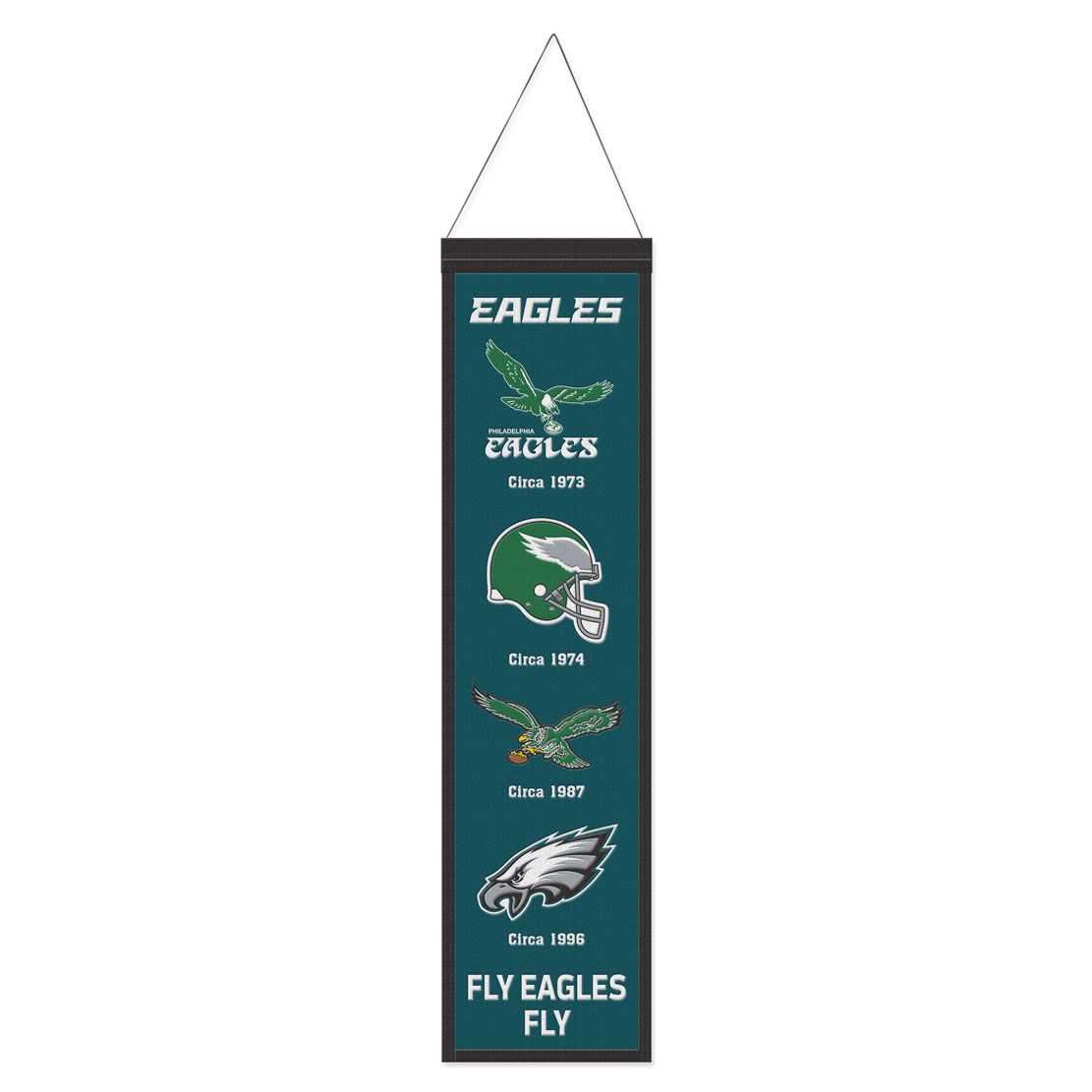 Philadelphia Eagles 8" x 32" Wool Banner - Sports Collectibles, Sports Memorabilia, Sports Fan Shop, Sports Gifts