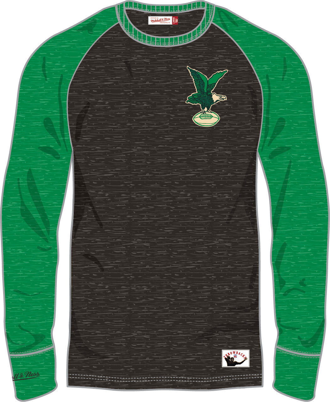 Philadelphia Eagles Mitchell & Ness Legendary Slub Long-Sleeve Shirt - Sports Collectibles, Sports Memorabilia, Sports Fan Shop, Sports Gifts