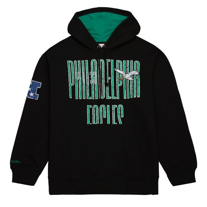 Philadelphia Eagles Mitchell & Ness Throwback OG Fleece 2.0 Hoodie - Sports Collectibles, Sports Memorabilia, Sports Fan Shop, Sports Gifts
