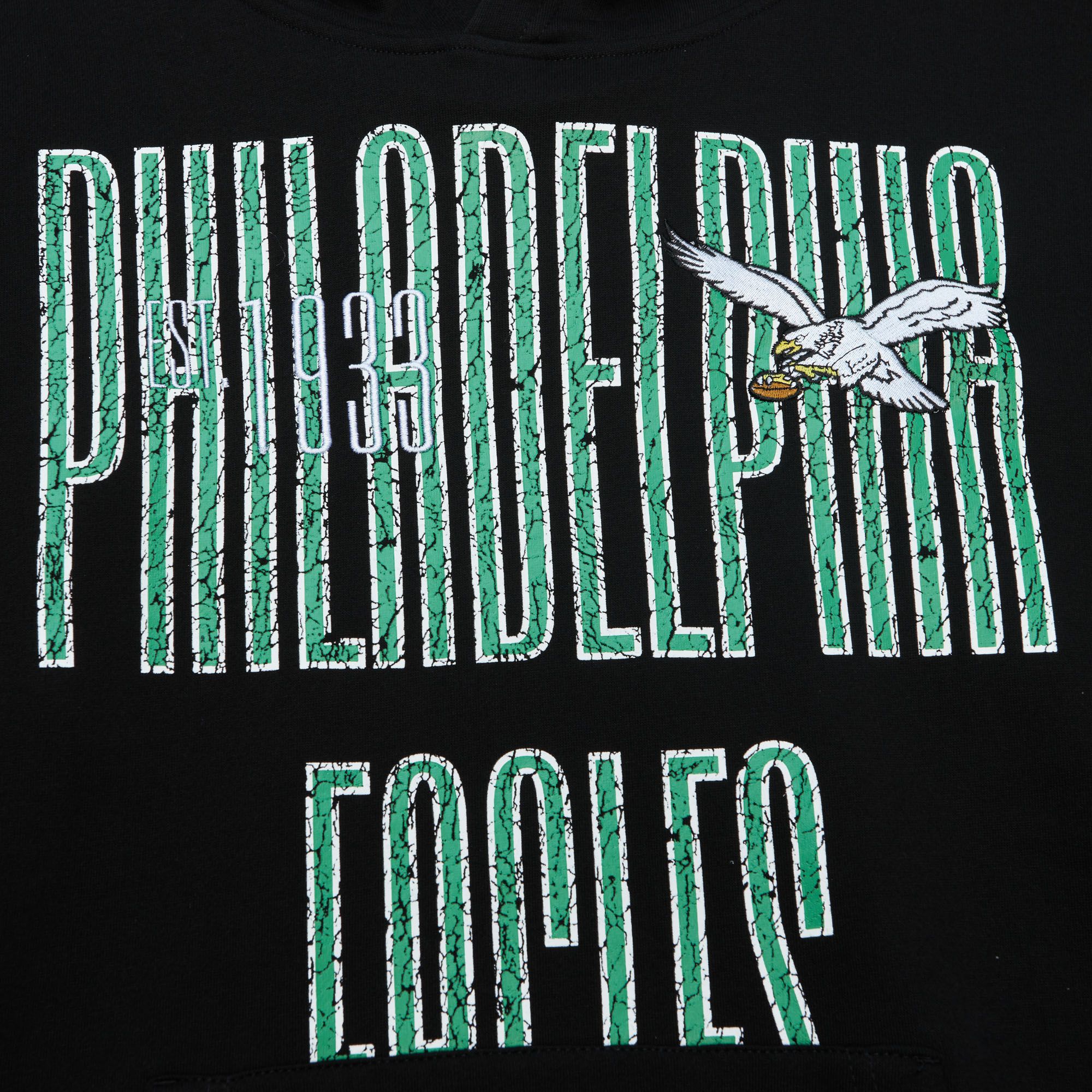 Philadelphia Eagles Mitchell & Ness Throwback OG Fleece 2.0 Hoodie - Sports Collectibles, Sports Memorabilia, Sports Fan Shop, Sports Gifts