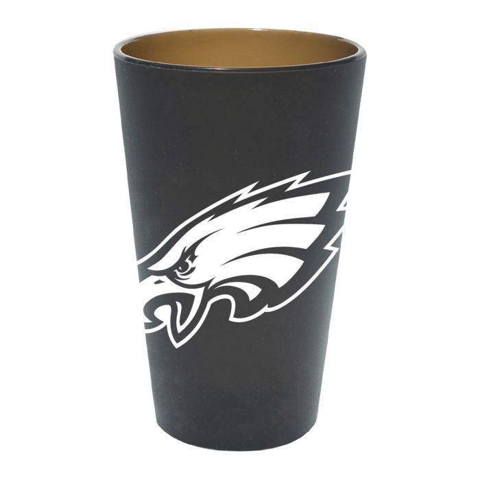 Philadelphia Eagles Smoke 16 oz Team Color Silicone Pint Glass - Sports Collectibles, Sports Memorabilia, Sports Fan Shop, Sports Gifts