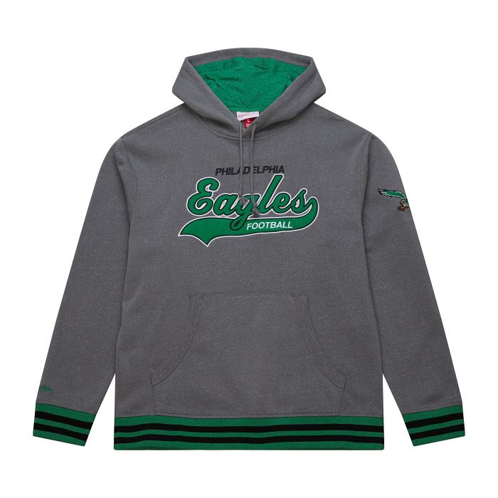 Philadelphia Eagles Mitchell & Ness Snow Washed Vintage Logo Fleece Hoodie - Sports Collectibles, Sports Memorabilia, Sports Fan Shop, Sports Gifts