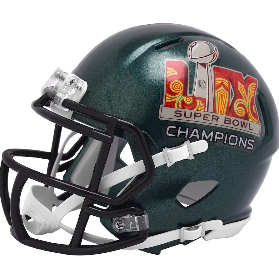 Philadelphia Eagles Super Bowl LIX Champions Riddell Speed Mini Helmet - Sports Collectibles, Sports Memorabilia, Sports Fan Shop, Sports Gifts