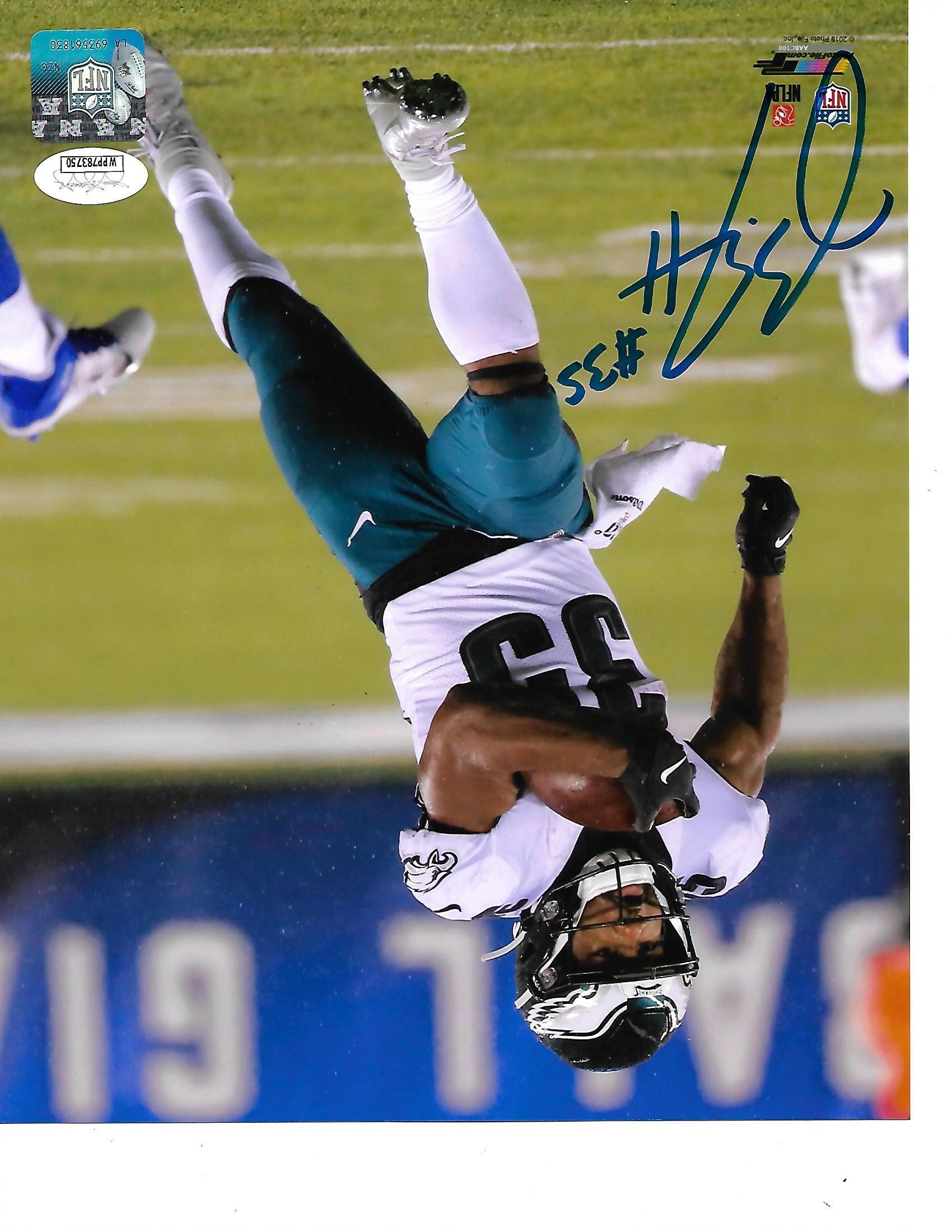 Boston Scott in Action v. NY Giants Philadelphia Eagles Autographed 11" x 14" Football Photo - Sports Collectibles, Sports Memorabilia, Sports Fan Shop, Sports Gifts