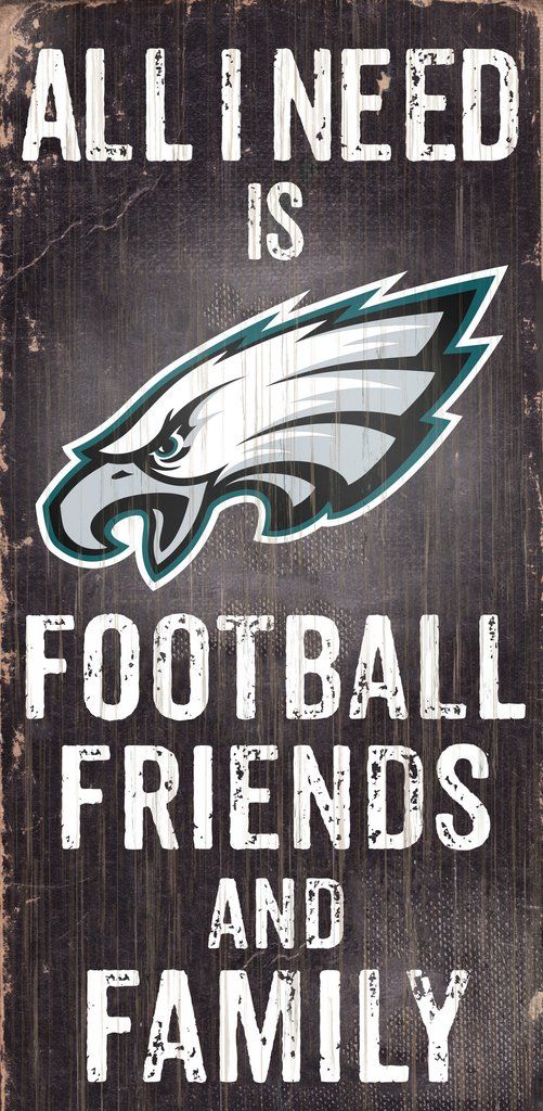 Philadelphia Eagles Football, Friends, & Family Wood Sign - Sports Collectibles, Sports Memorabilia, Sports Fan Shop, Sports Gifts