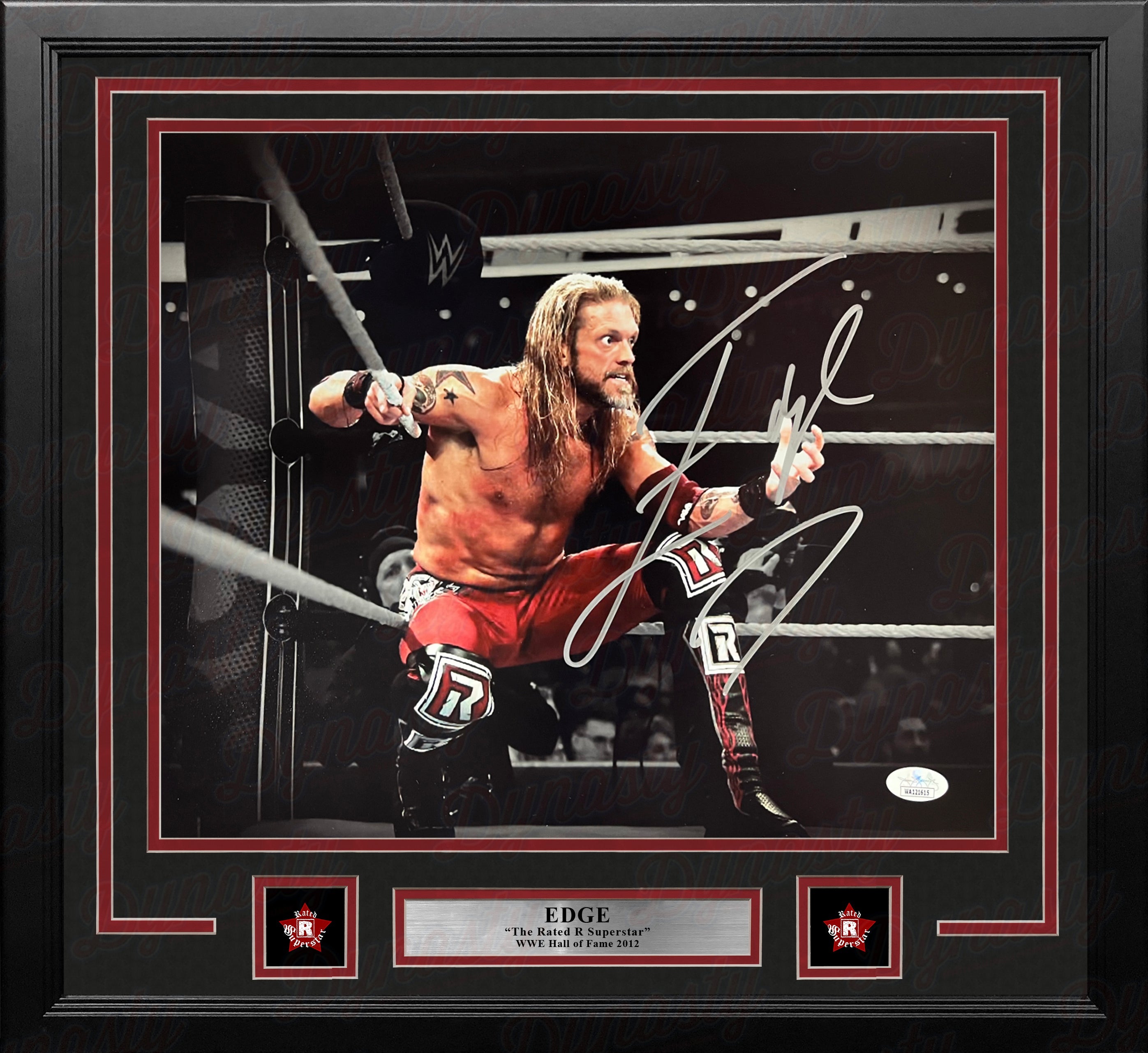 Edge Sets Up the Spear Autographed Framed WWE Wrestling Photo - Sports Collectibles, Sports Memorabilia, Sports Fan Shop, Sports Gifts