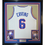 Framed Autographed/Signed Julius Erving Dr. J 35x39 Philadelphia White Basketball Jersey JSA COA