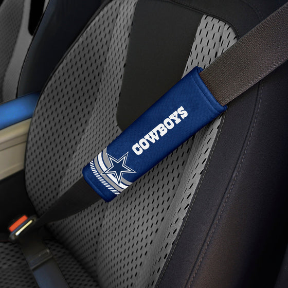 Dallas Cowboys Team Color Rally Seatbelt Pad - 2 Pieces