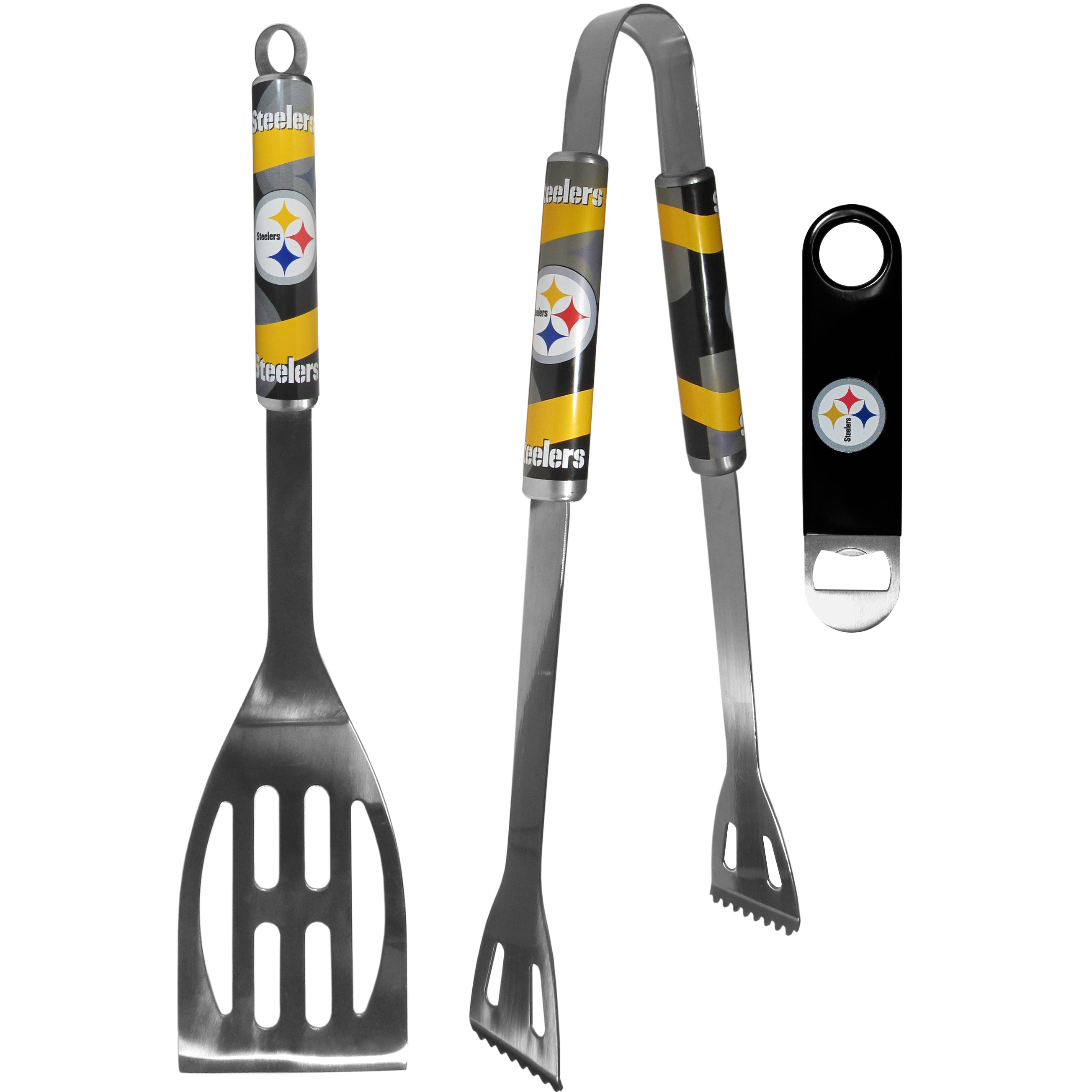 Pittsburgh Steelers 2 pc BBQ Set and Bottle Opener