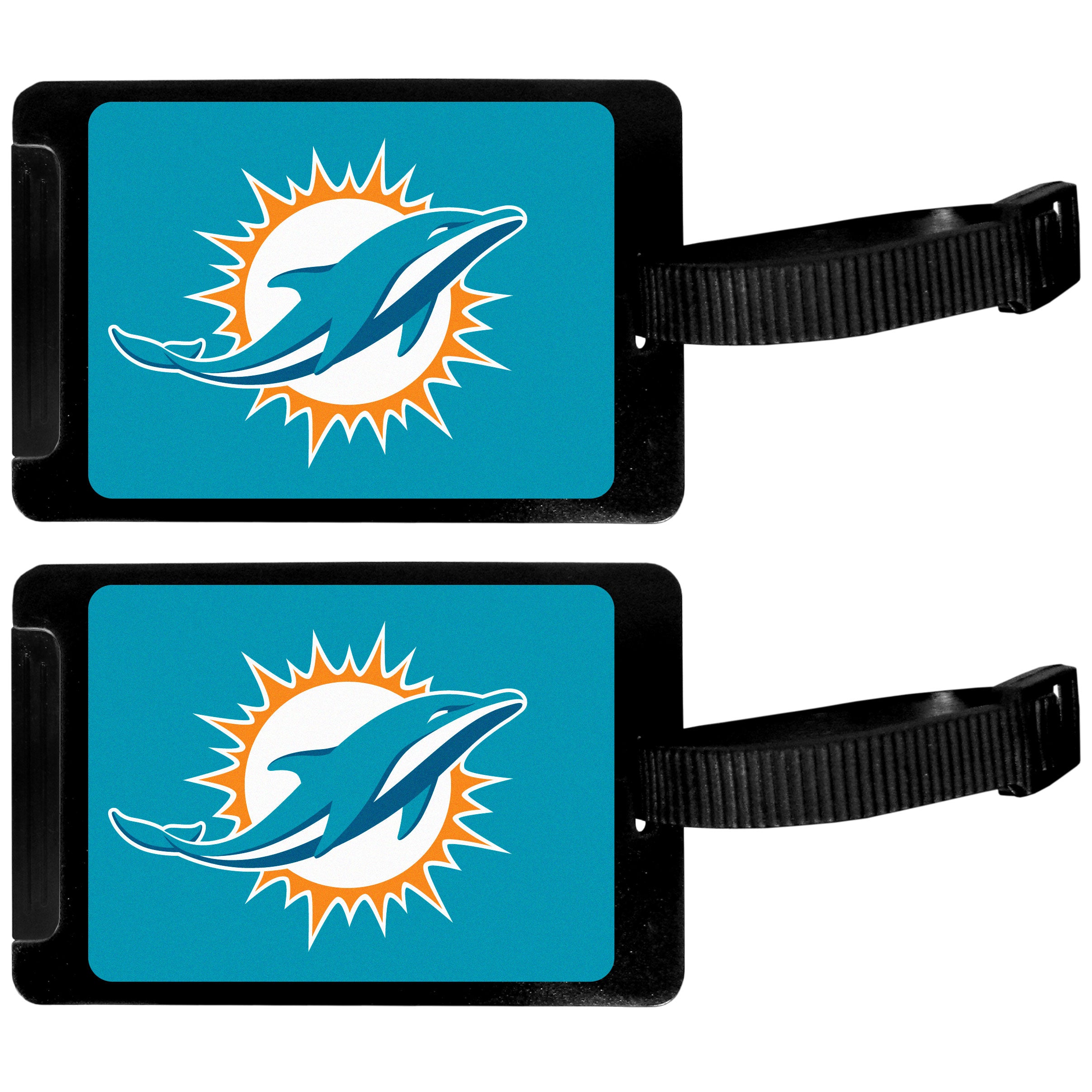 Miami Dolphins Luggage Tag, 2 pk