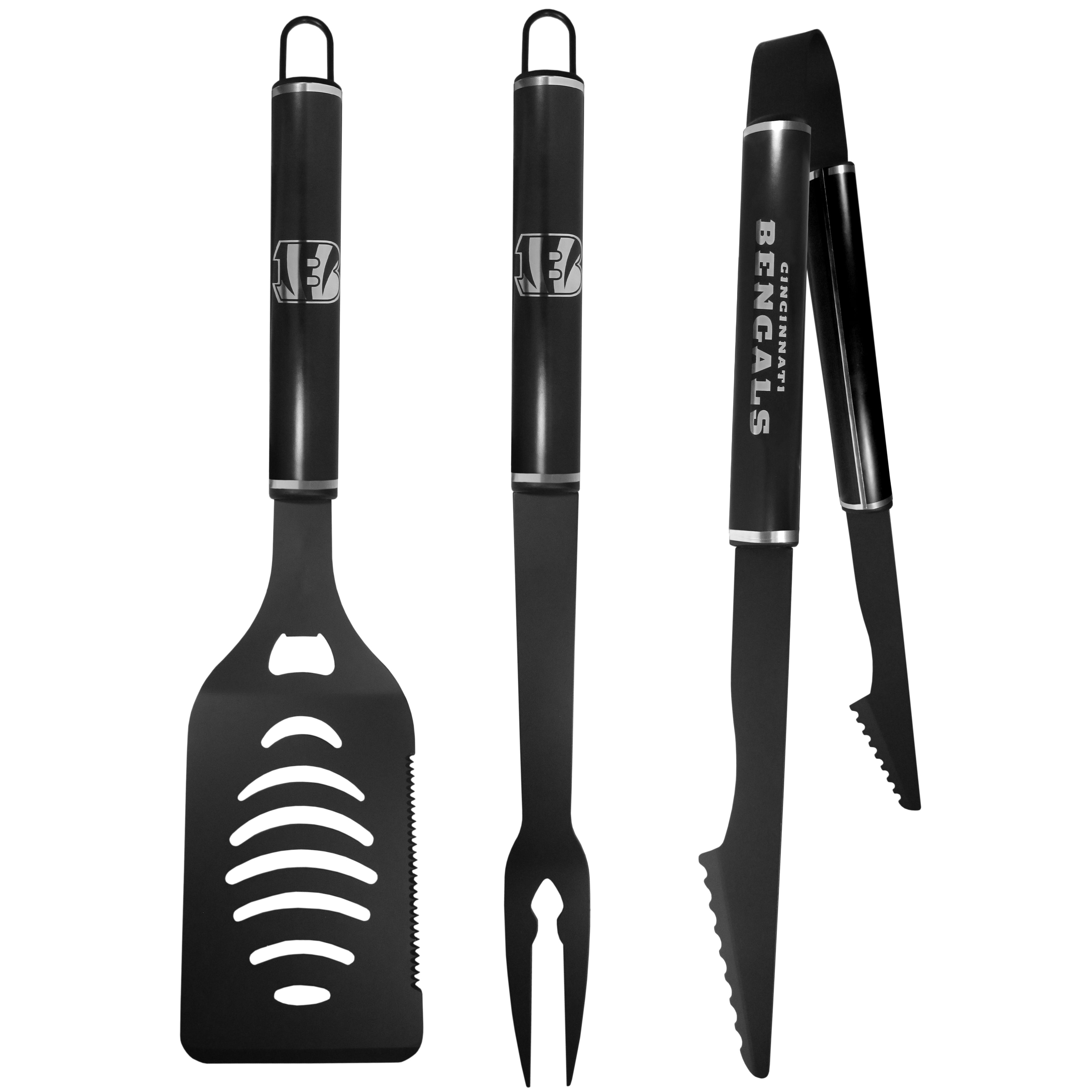 Cincinnati Bengals 3 pc Monochromatic BBQ Set