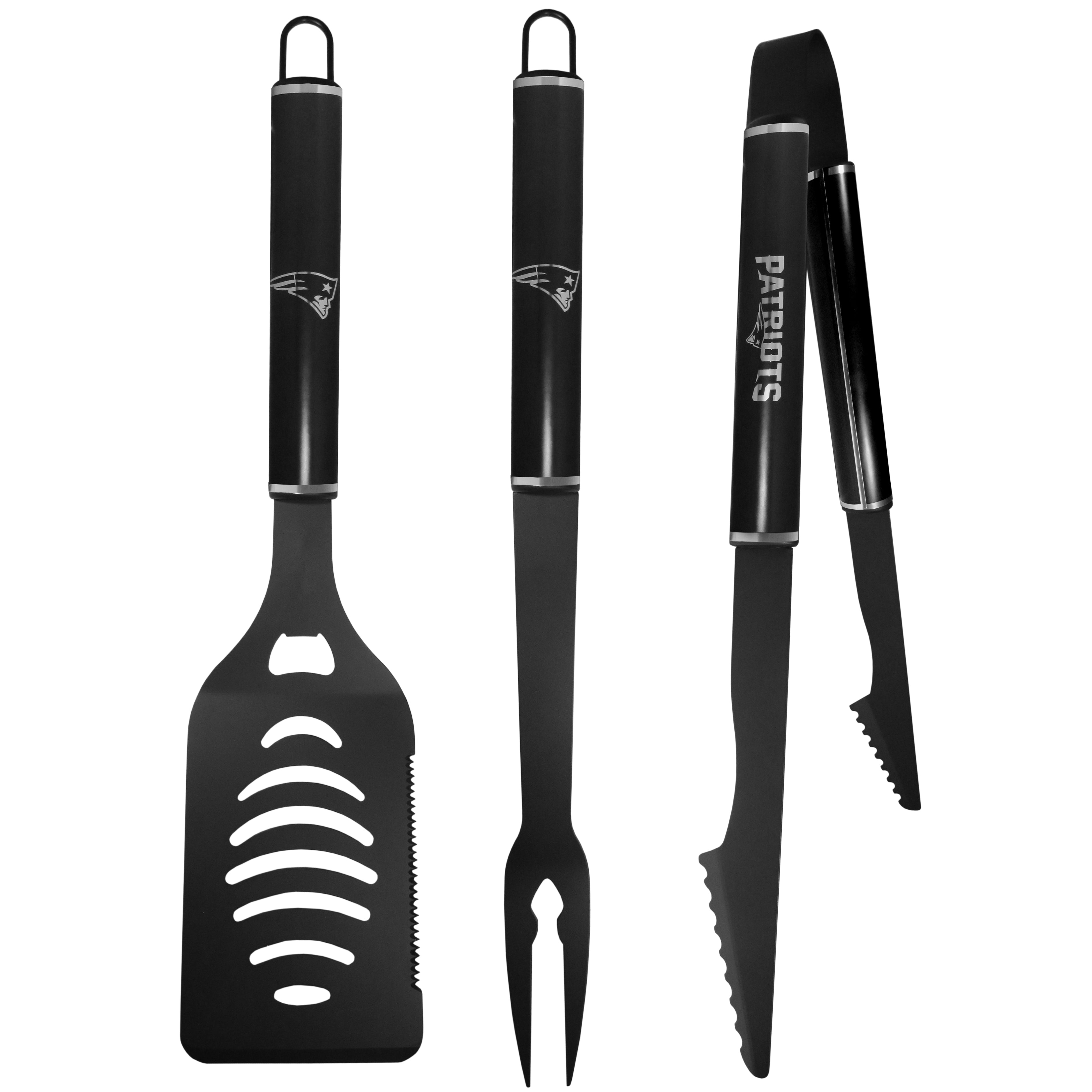 New England Patriots 3 pc Monochromatic BBQ Set