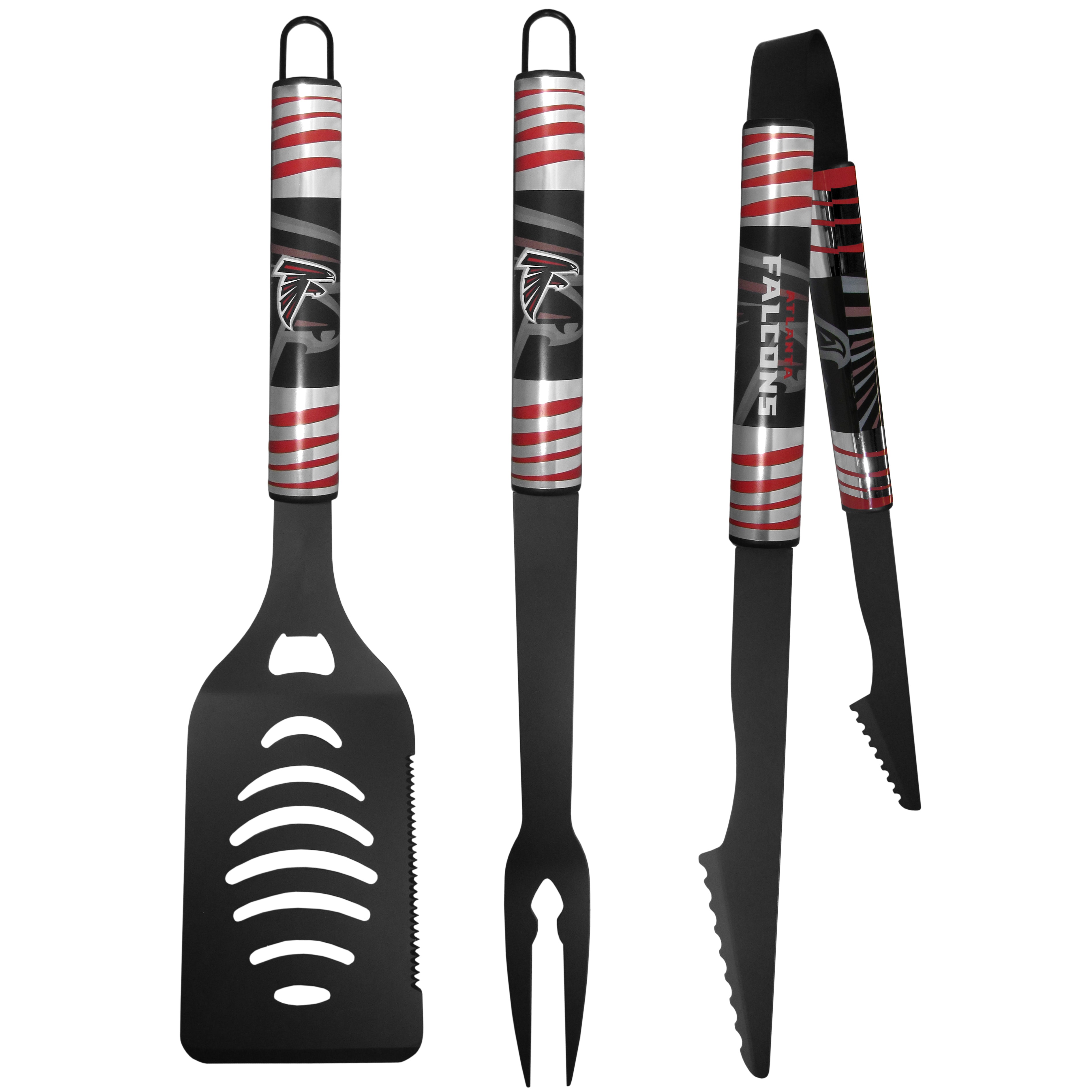 Atlanta Falcons 3 pc Black Tailgater BBQ Set