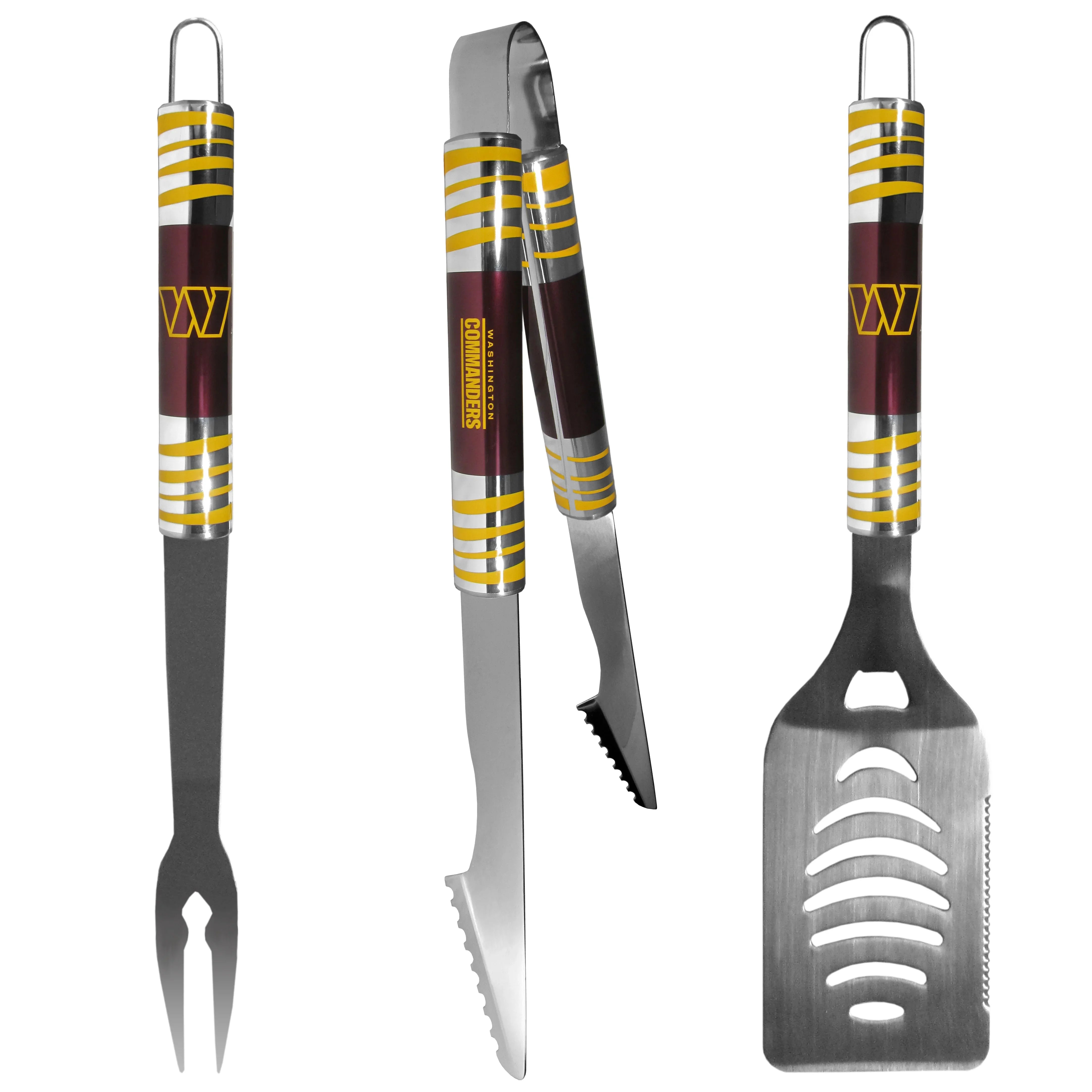 Washington Commanders 3 pc Tailgater BBQ Set - Sports Collectibles, Sports Memorabilia, Sports Fan Shop, Sports Gifts