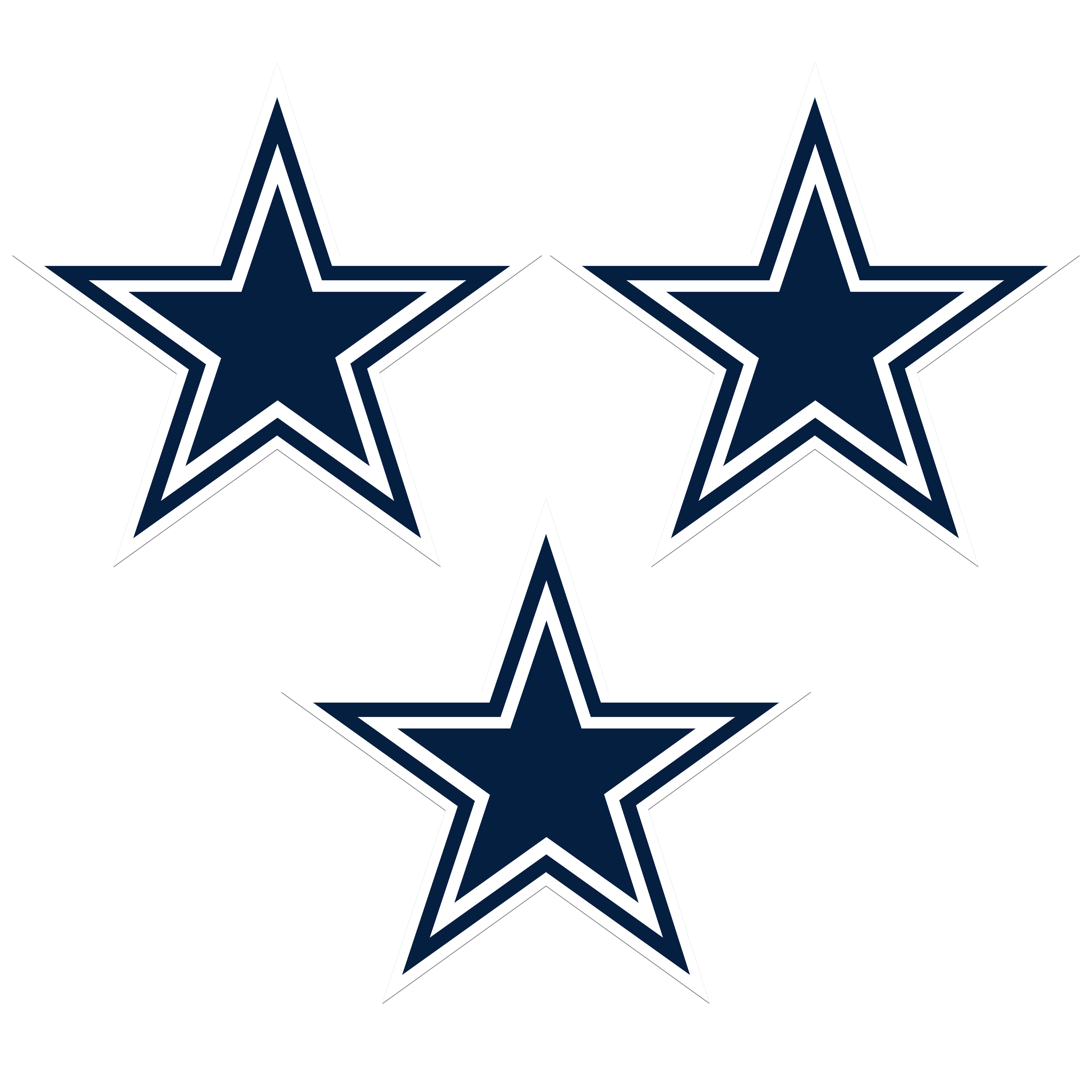 Dallas Cowboys Auto Decal 3 Pack