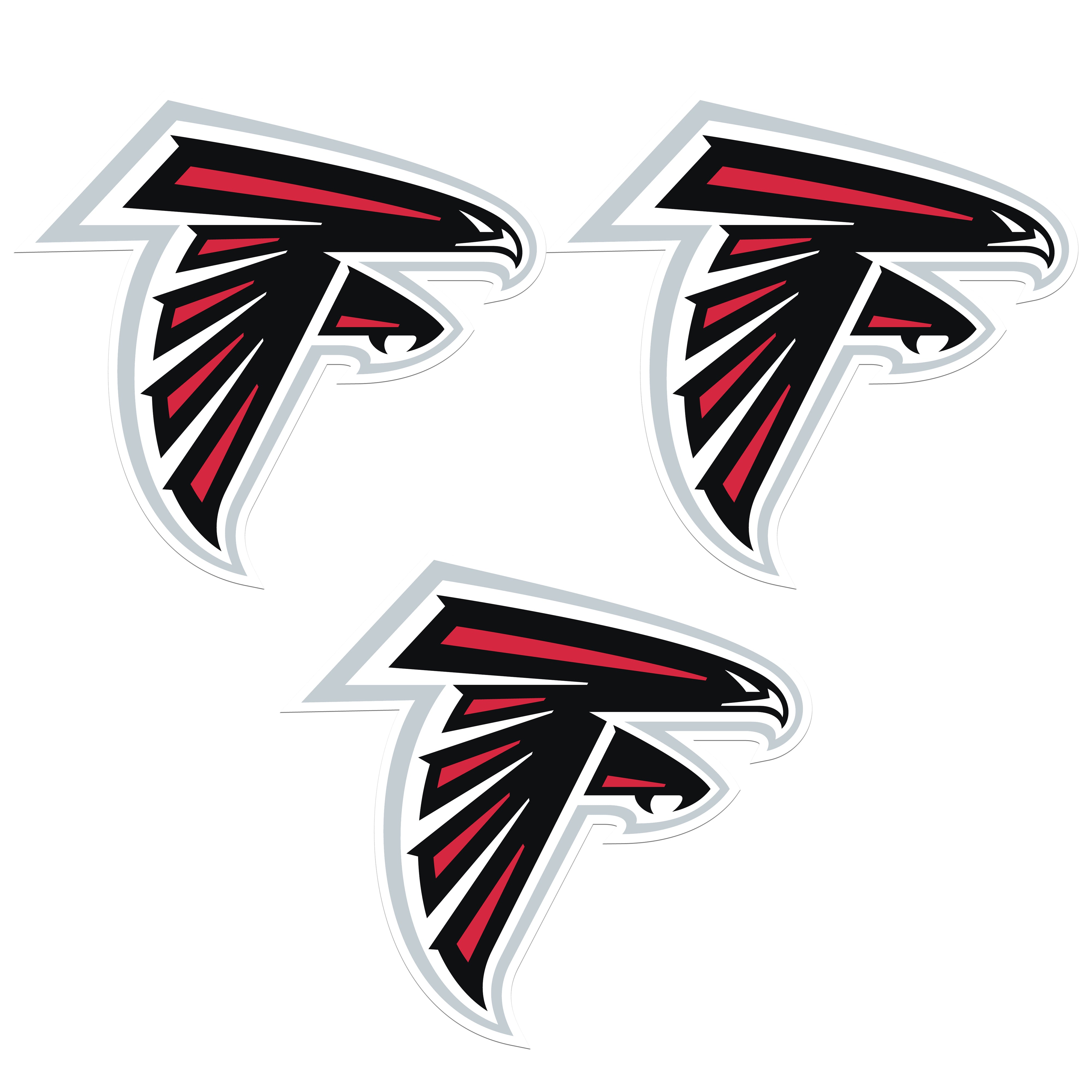 Atlanta Falcons Auto Decal 3 Pack