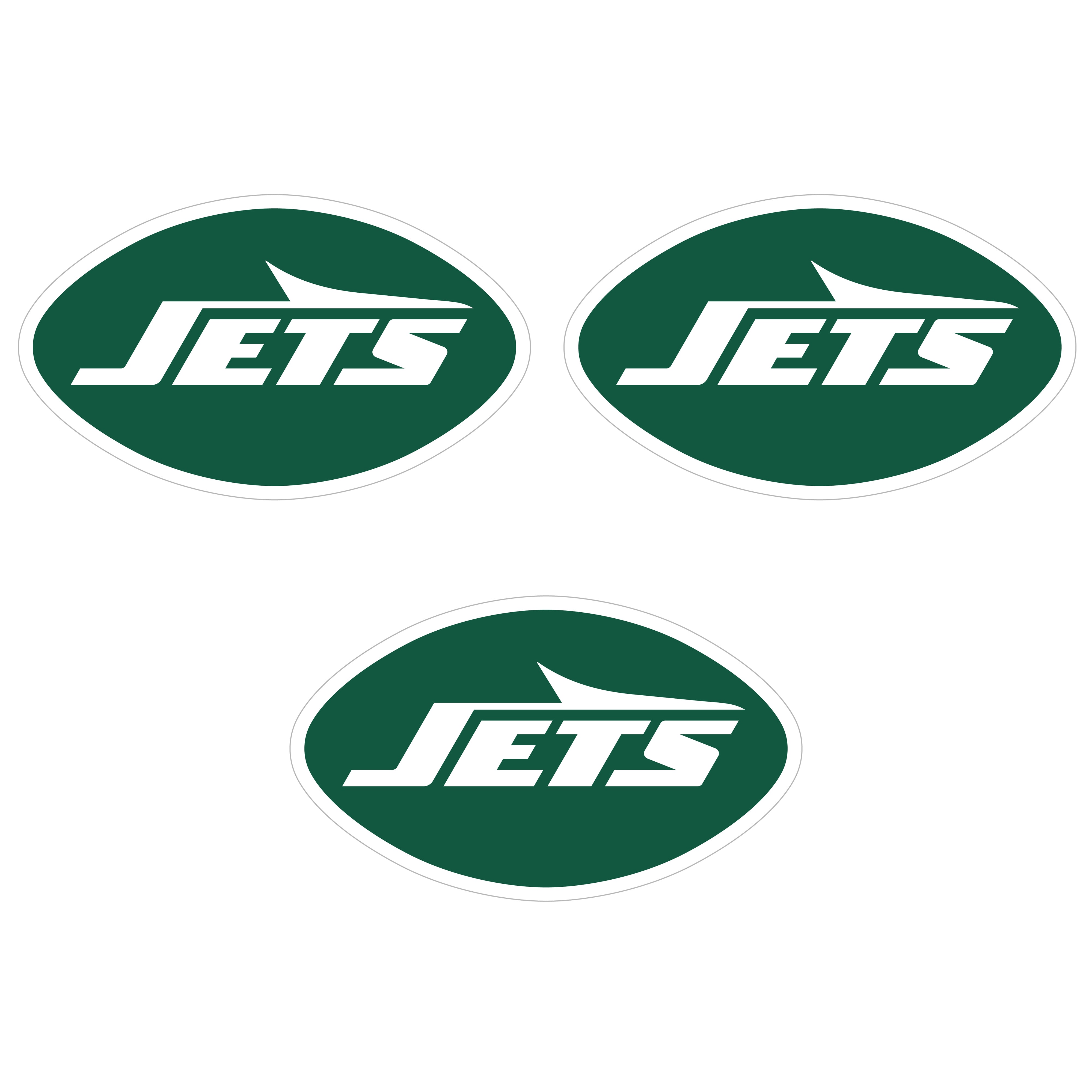 New York Jets Auto Decal 3 Pack