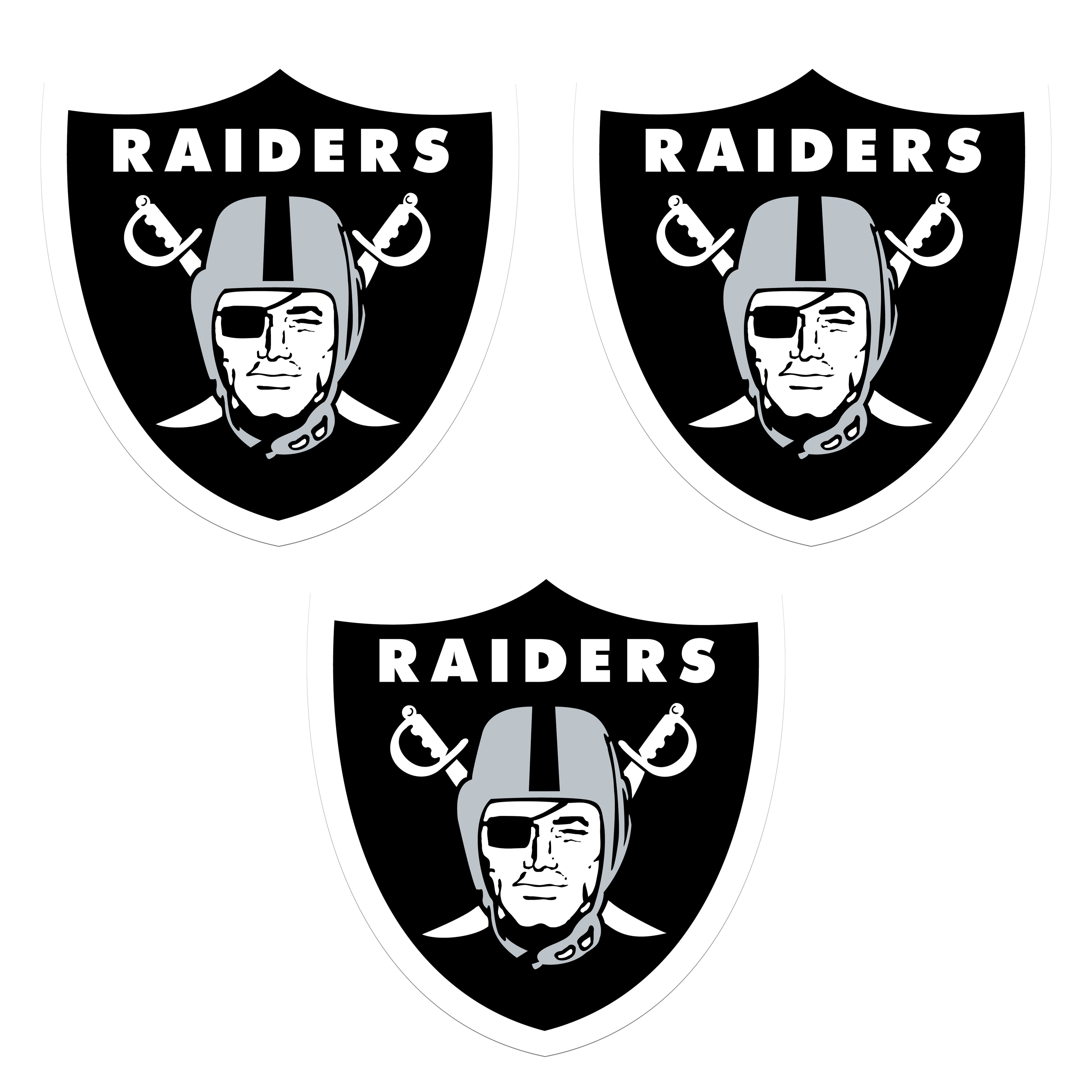 Las Vegas Raiders Auto Decal 3 Pack