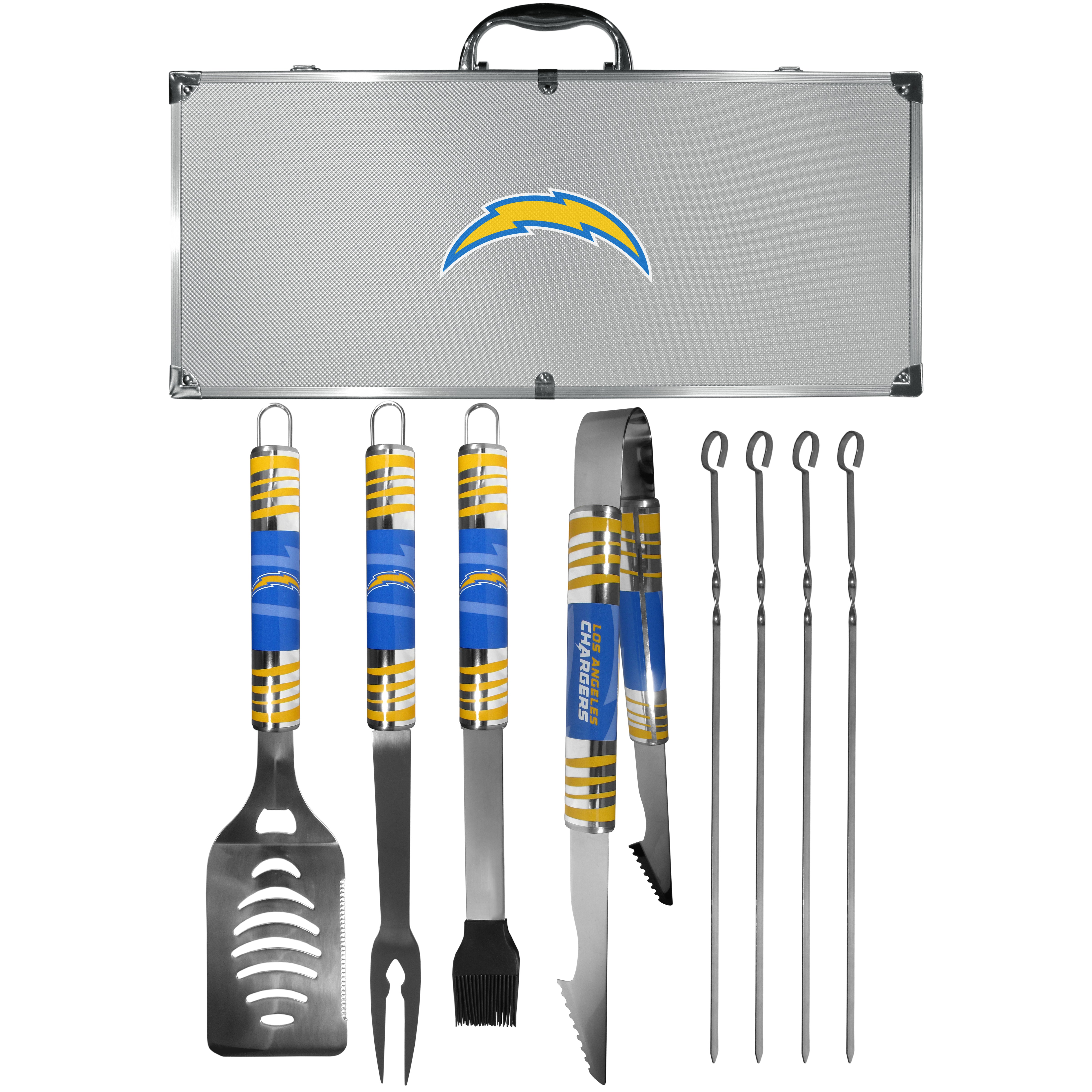 Los Angeles Chargers 8 pc Tailgater BBQ Set