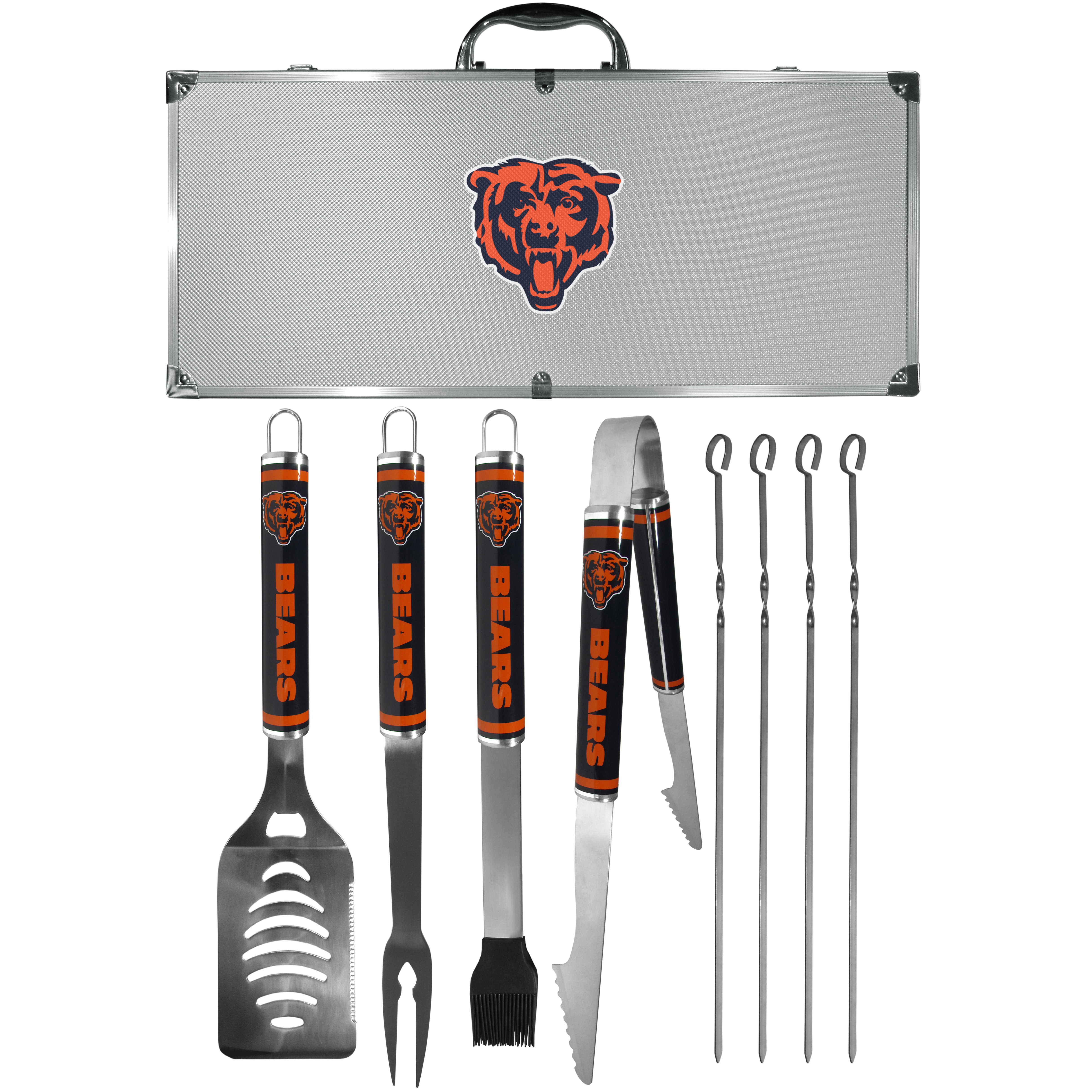 Chicago Bears 8 pc Logo BBQ Set