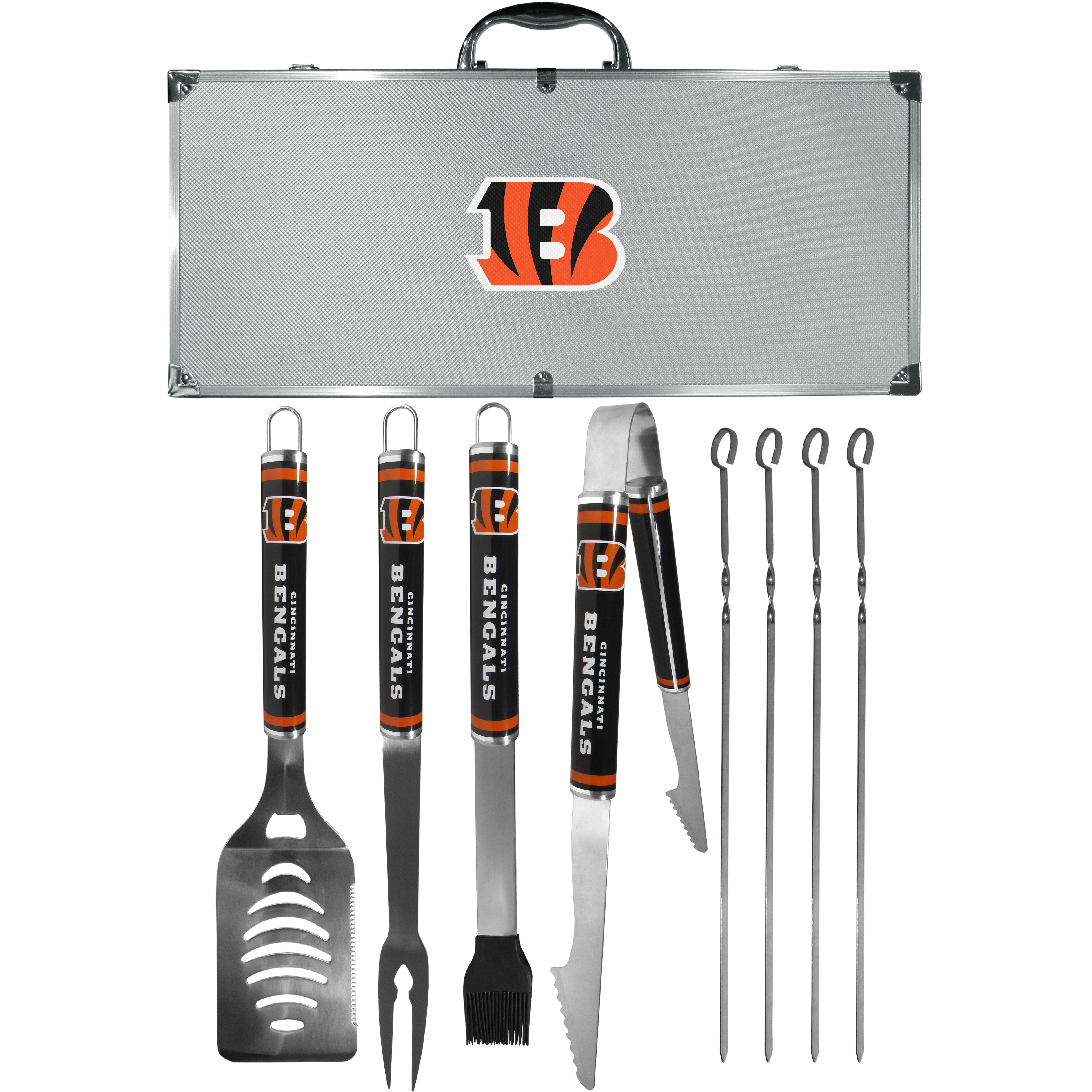 Cincinnati Bengals 8 pc Logo BBQ Set