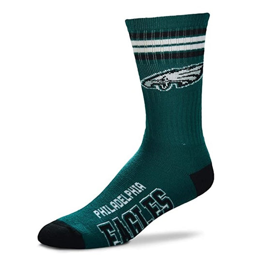 Philadelphia Eagles 4 Stripe Deuce Sock Alternate - Large - 757 Sports Collectibles