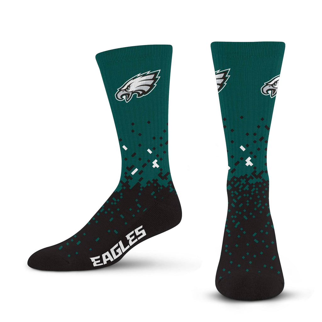 Philadelphia Eagles Spray Zone Socks - Large - 757 Sports Collectibles