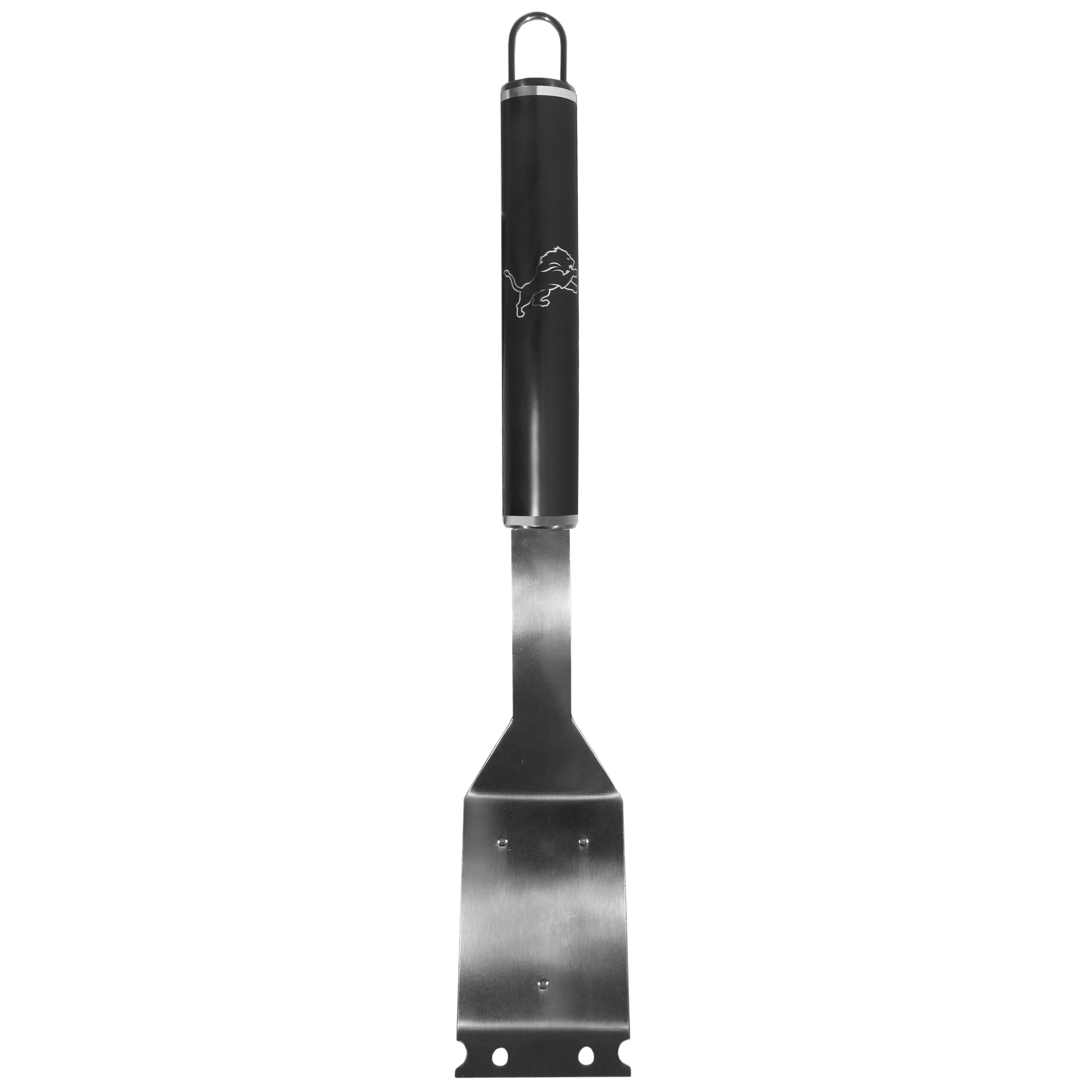 Detroit Lions Grill Brush w/Scraper in Black