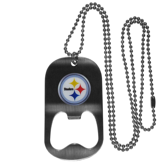 Pittsburgh Steelers Bottle Opener Tag Necklace (SSKG) - 757 Sports Collectibles
