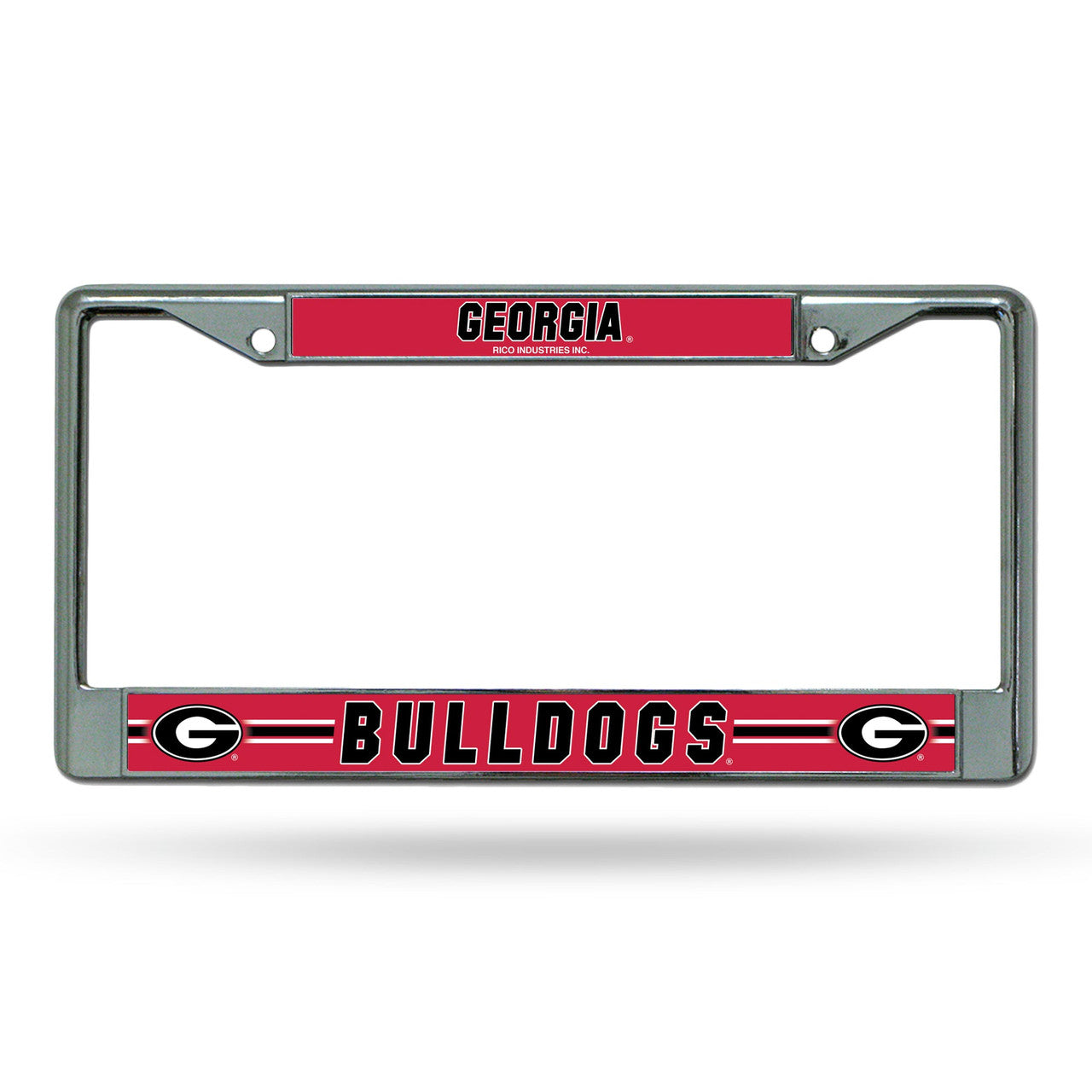 Georgia Bulldogs License Plate Frame Chrome Printed Insert - Sports Collectibles, Sports Memorabilia, Sports Fan Shop, Sports Gifts